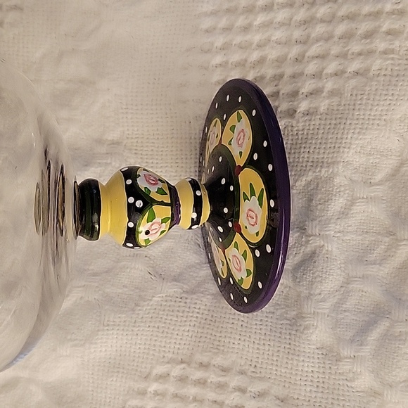 Katie Rose Artland Champagne Glasses (Set of 2). Floral Handpainted Retired - Picture 3 of 7